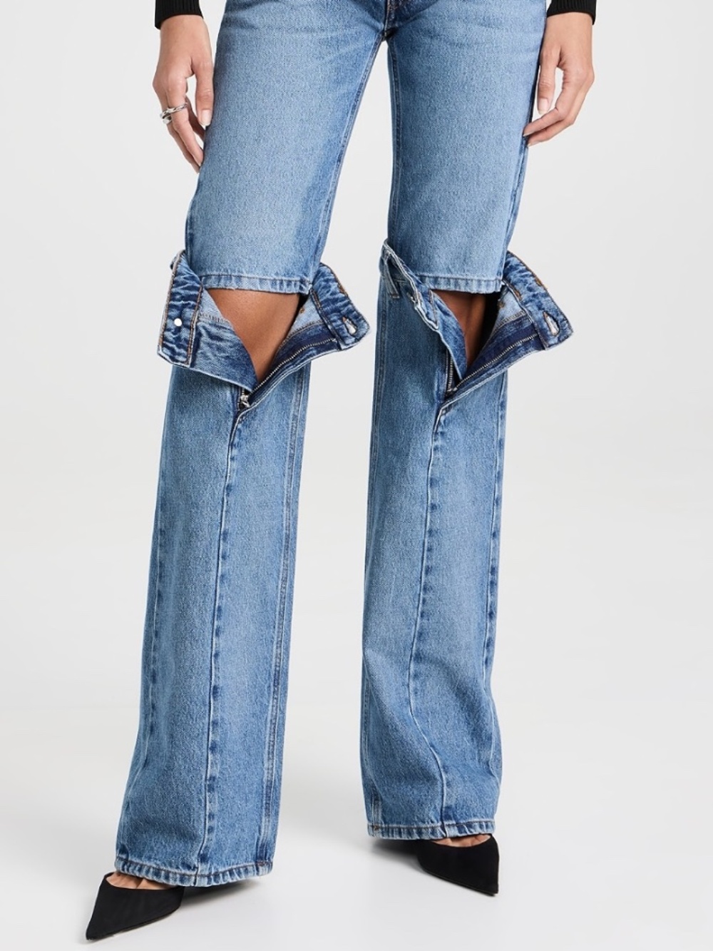 Coperni Open-Knee Jeans